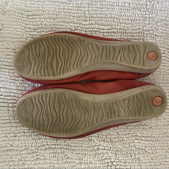 Softinos by FLY LONDON red-orange flats - Picture 6 of 7